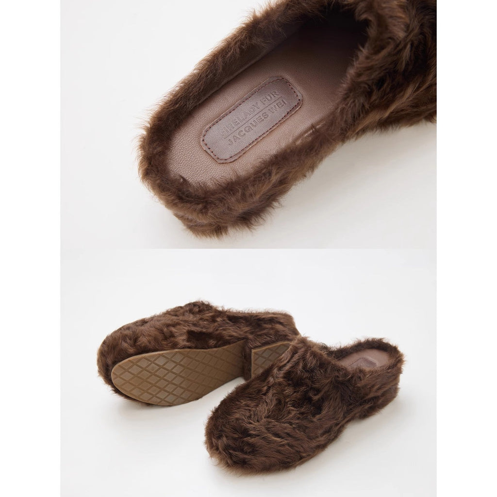 Fur-lined clogs – FF × JW collaboration | Urban elegance &amp; natural comfort