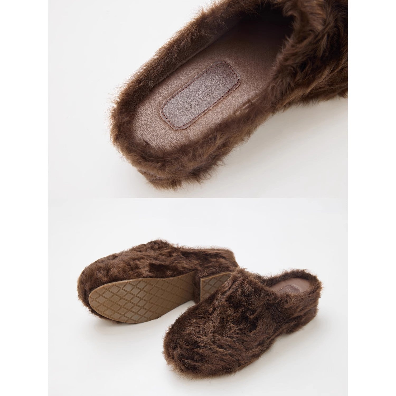 Fur-lined clogs – FF × JW collaboration | Urban elegance &amp; natural comfort