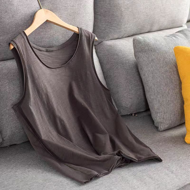 Vintage Cotton and Bamboo Tank Top - Versatile Eco-Friendly Underwear