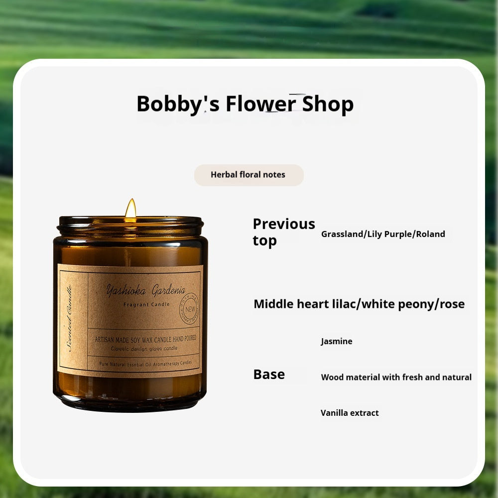 Natural soy wax candle