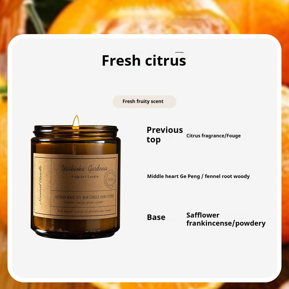 Natural soy wax candle