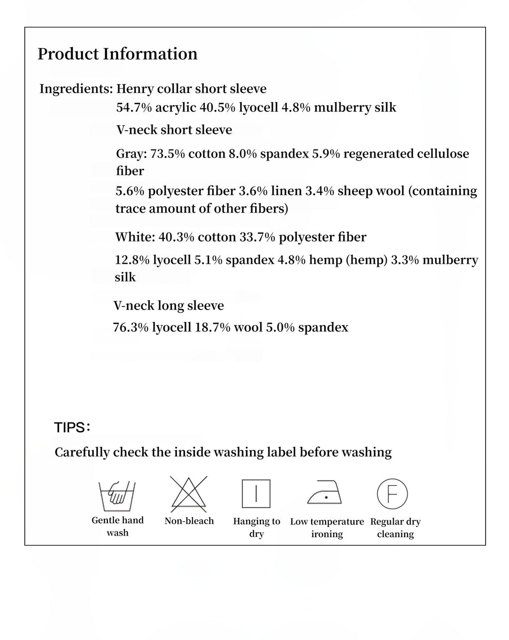 Fitted T-shirt in wool and Tencel – Henry &amp; V-necks | Natural elegance and lasting comfort