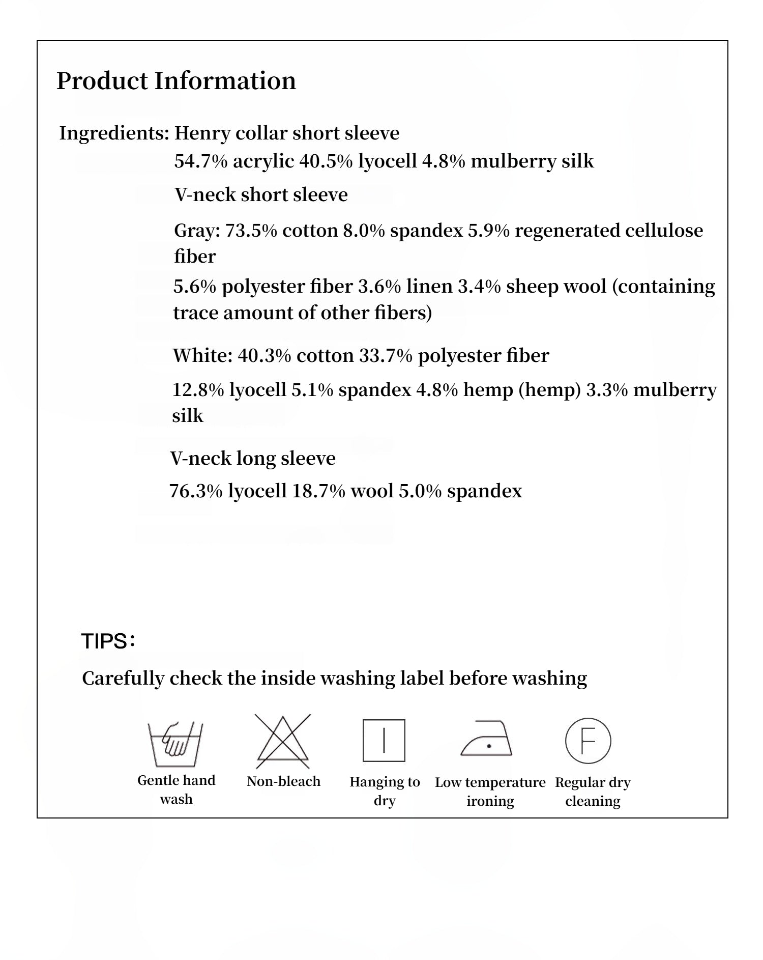 Fitted T-shirt in wool and Tencel – Henry &amp; V-necks | Natural elegance and lasting comfort