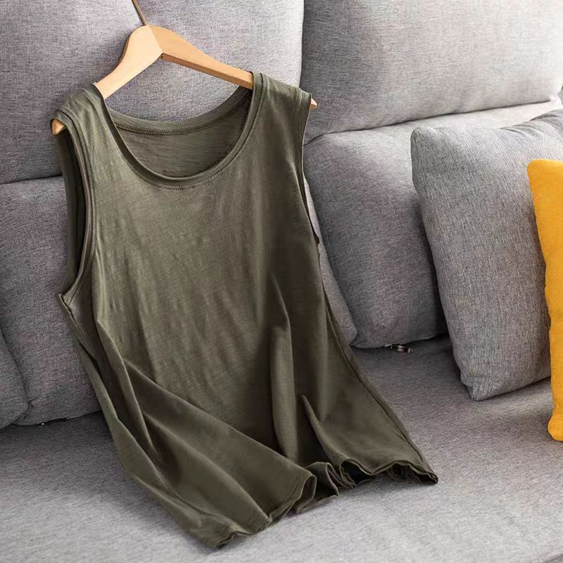 Vintage Cotton and Bamboo Tank Top - Versatile Eco-Friendly Underwear