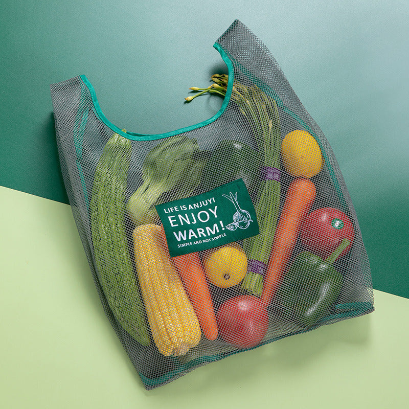 Reusable mesh shopping bag – Zero waste fruit and vegetable bag