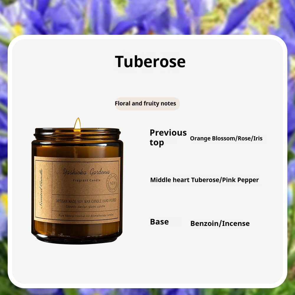 Natural soy wax candle