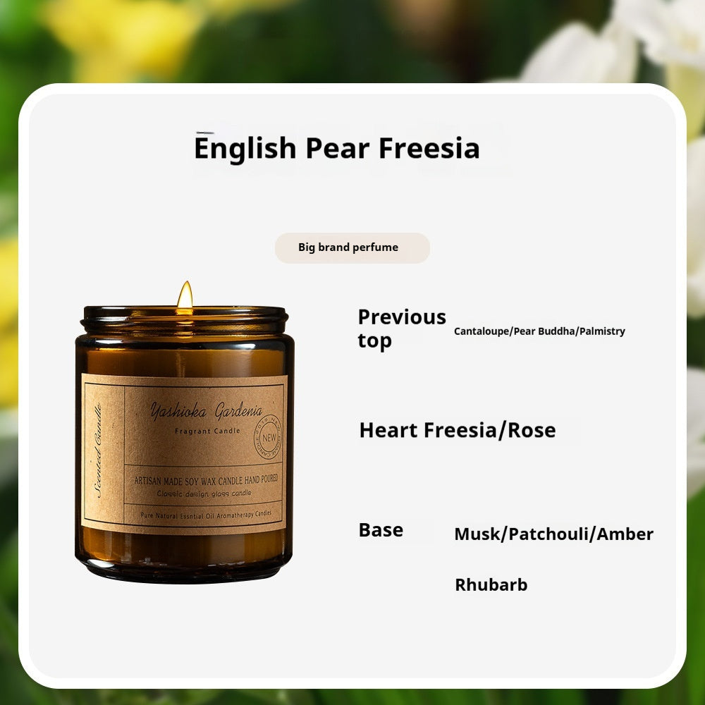 Natural soy wax candle