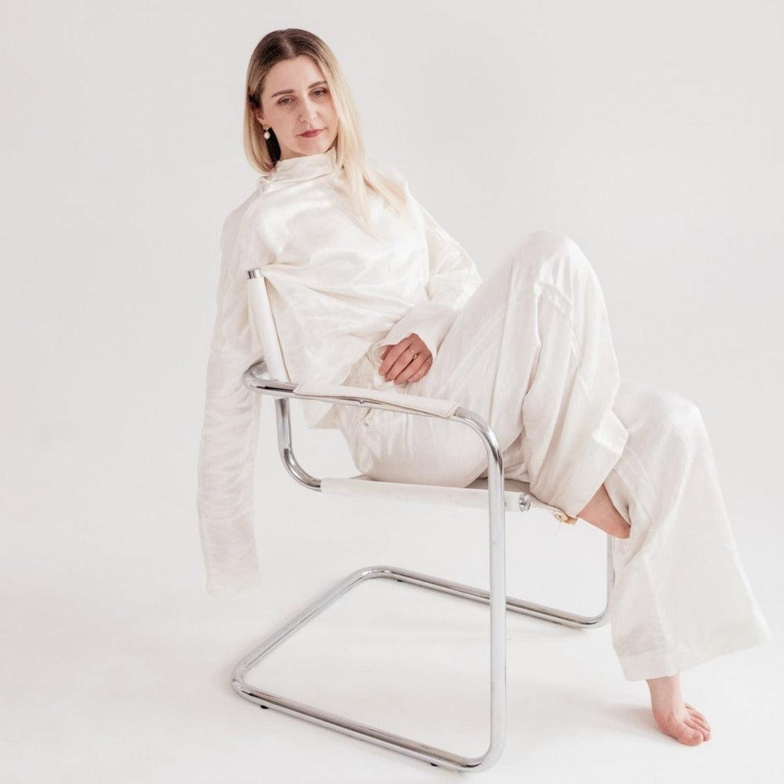Linen and silk set for natural comfort
