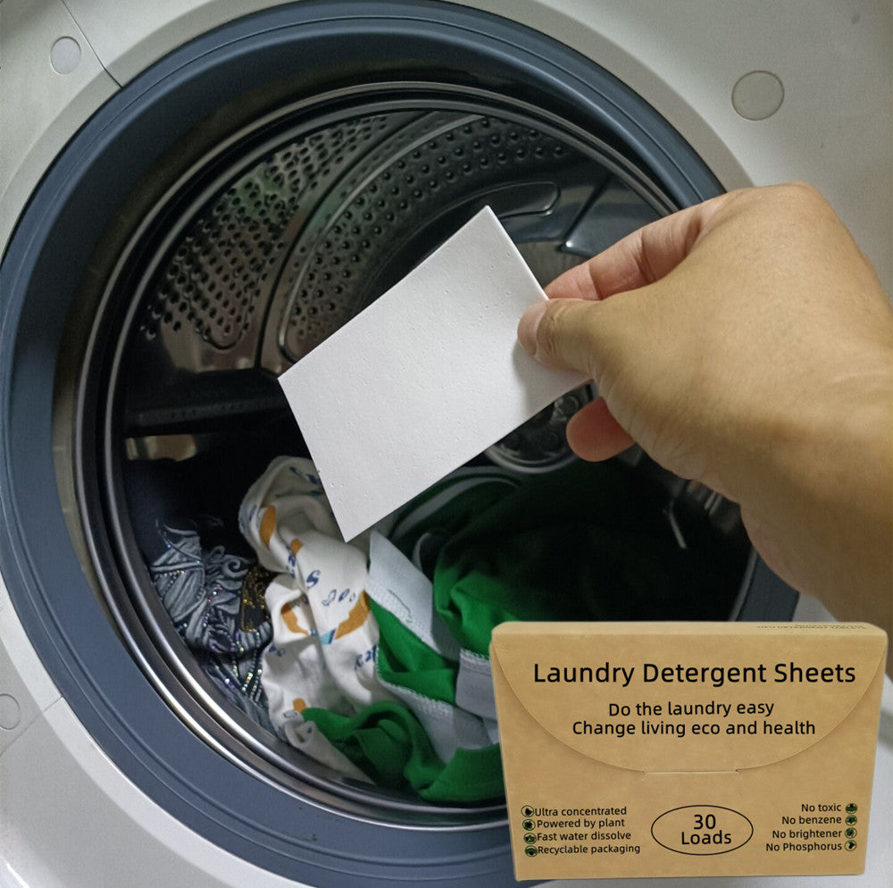 Eco-friendly 5-in-1 laundry sheets – Natural lavender – Zero plastic 🌸