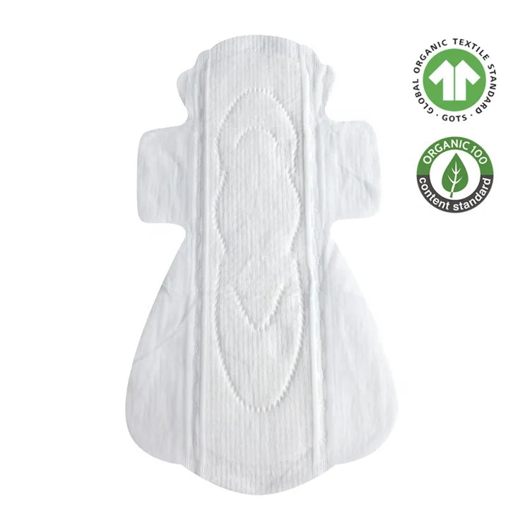 Organic cotton sanitary napkins