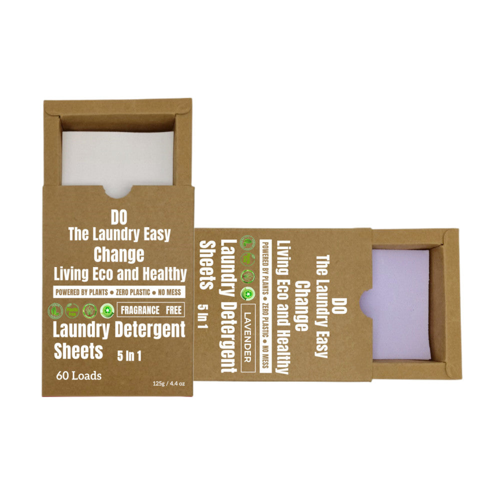 Eco-friendly 5-in-1 laundry sheets – Natural lavender – Zero plastic 🌸