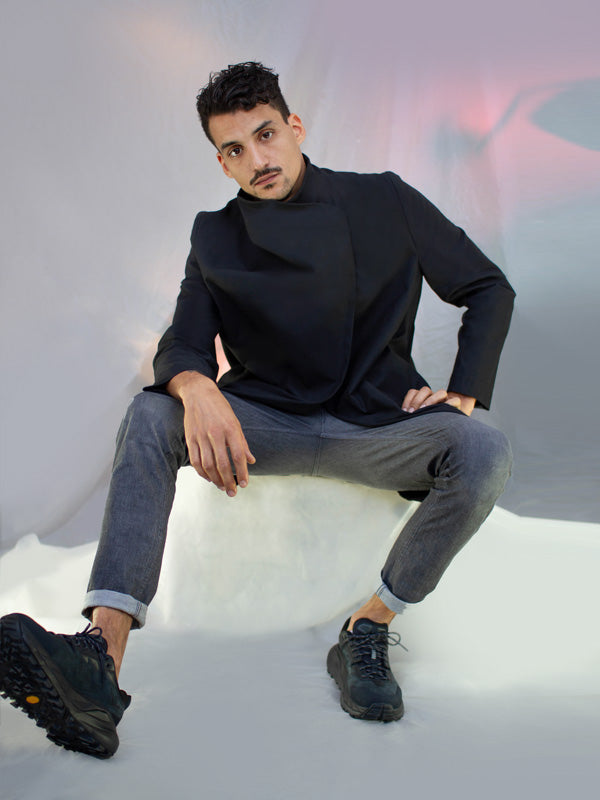 Koto Men's Coat – Limited Edition Ethical &amp; Made in France Black