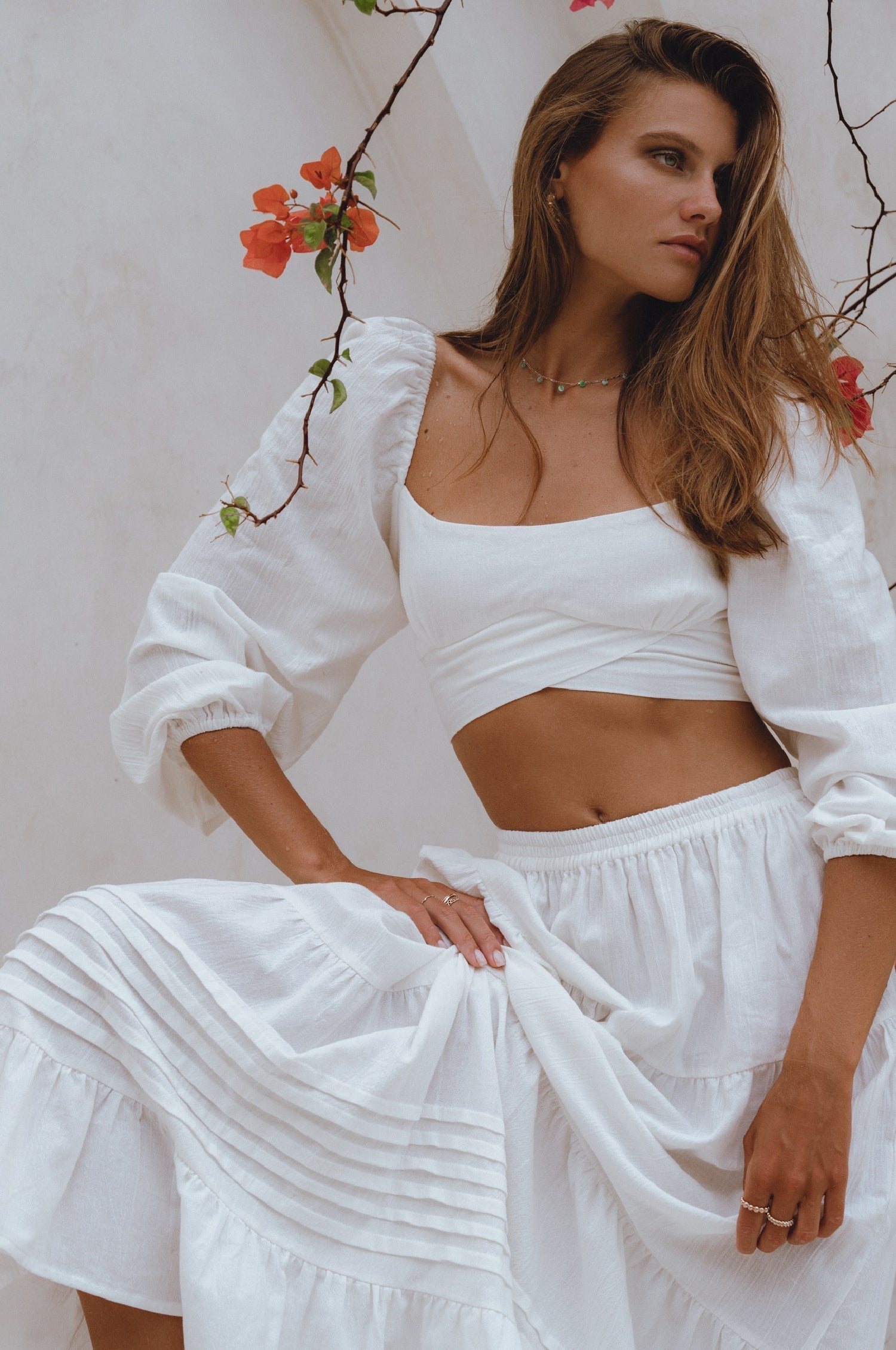 Mumbai Maxi Linen Skirt-1