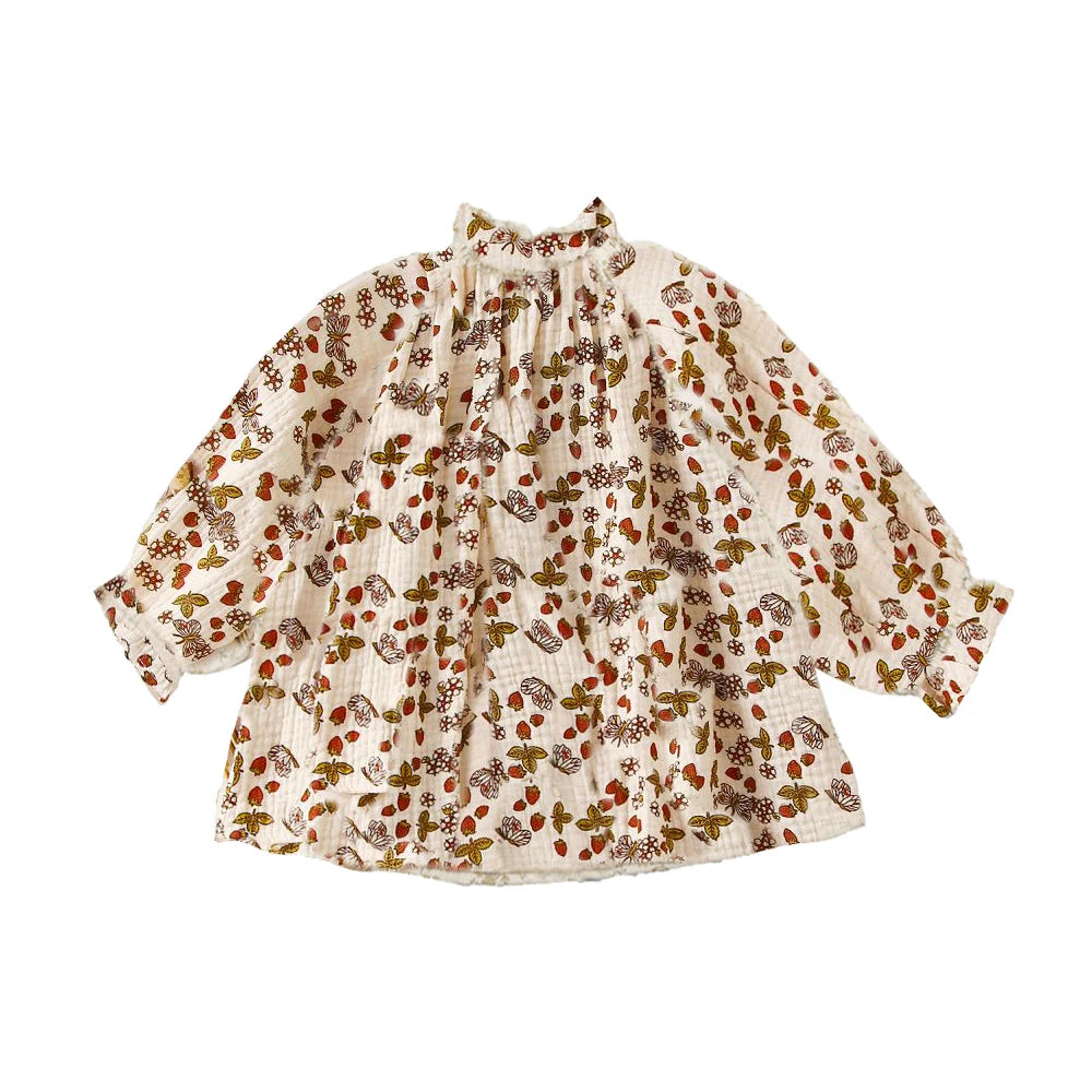 Floral dress for baby girl – 100% organic cotton