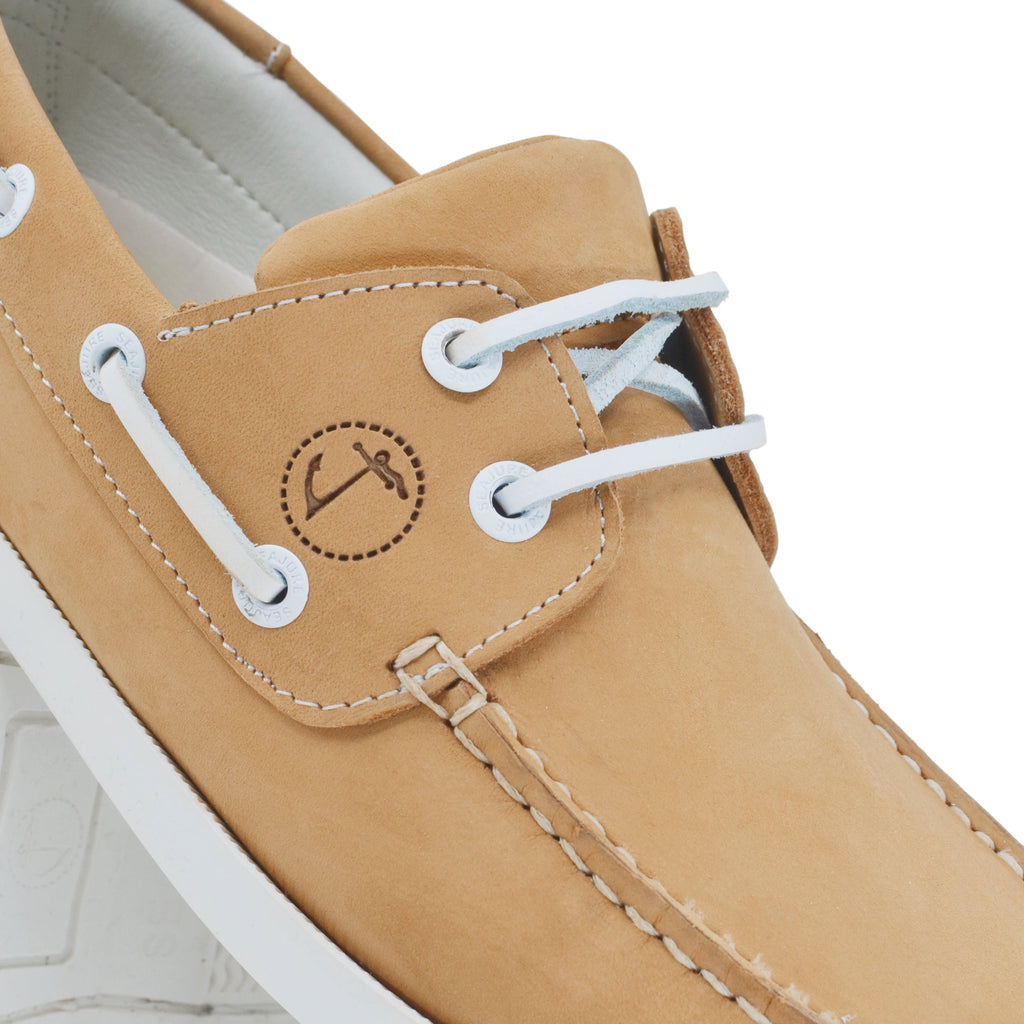 Chaussures Femme en Nubuck Camel – Collection Noordhoek | Green & Chic  Women Boat Shoe Noordhoek