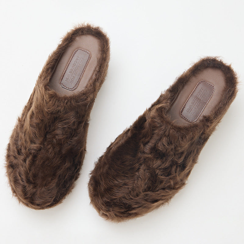 Fur-lined clogs – FF × JW collaboration | Urban elegance &amp; natural comfort