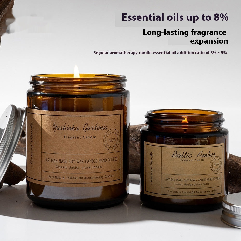 Natural soy wax candle