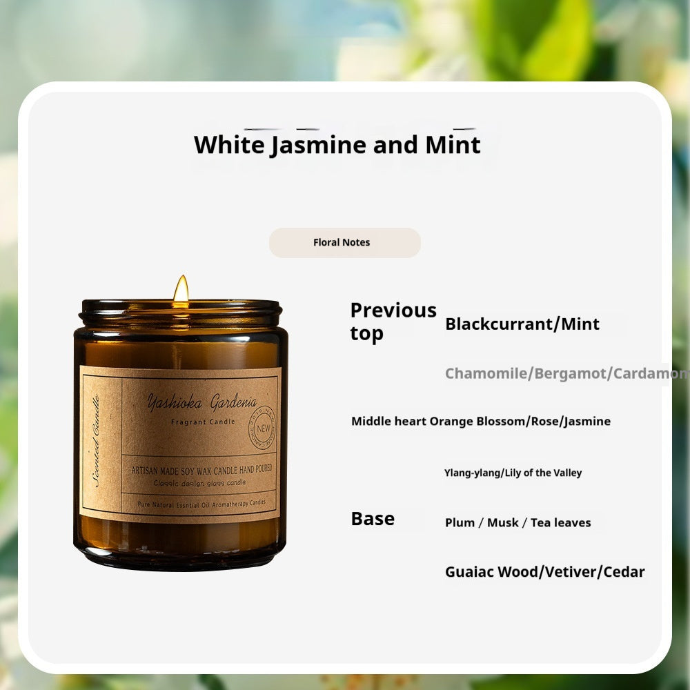 Natural soy wax candle