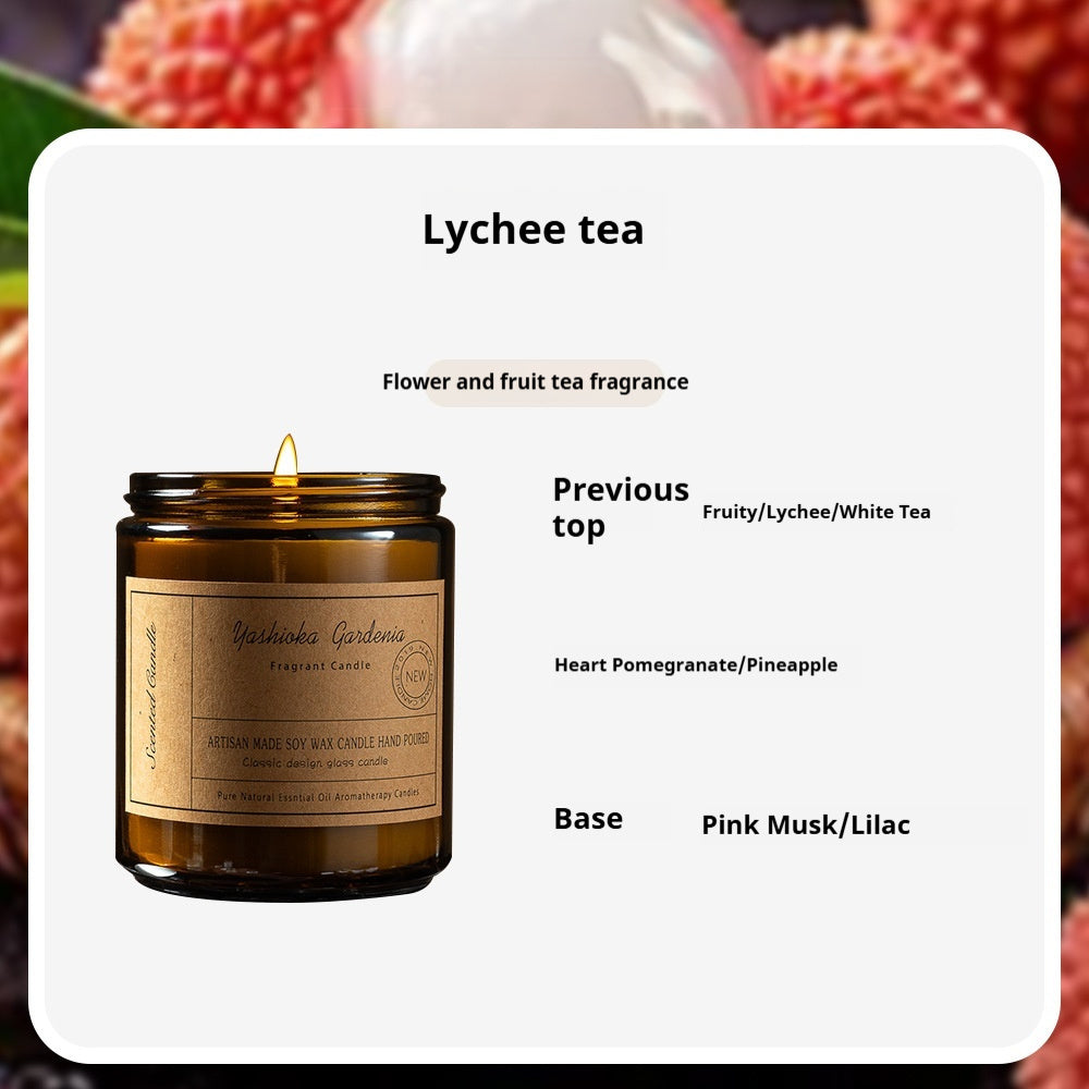 Natural soy wax candle