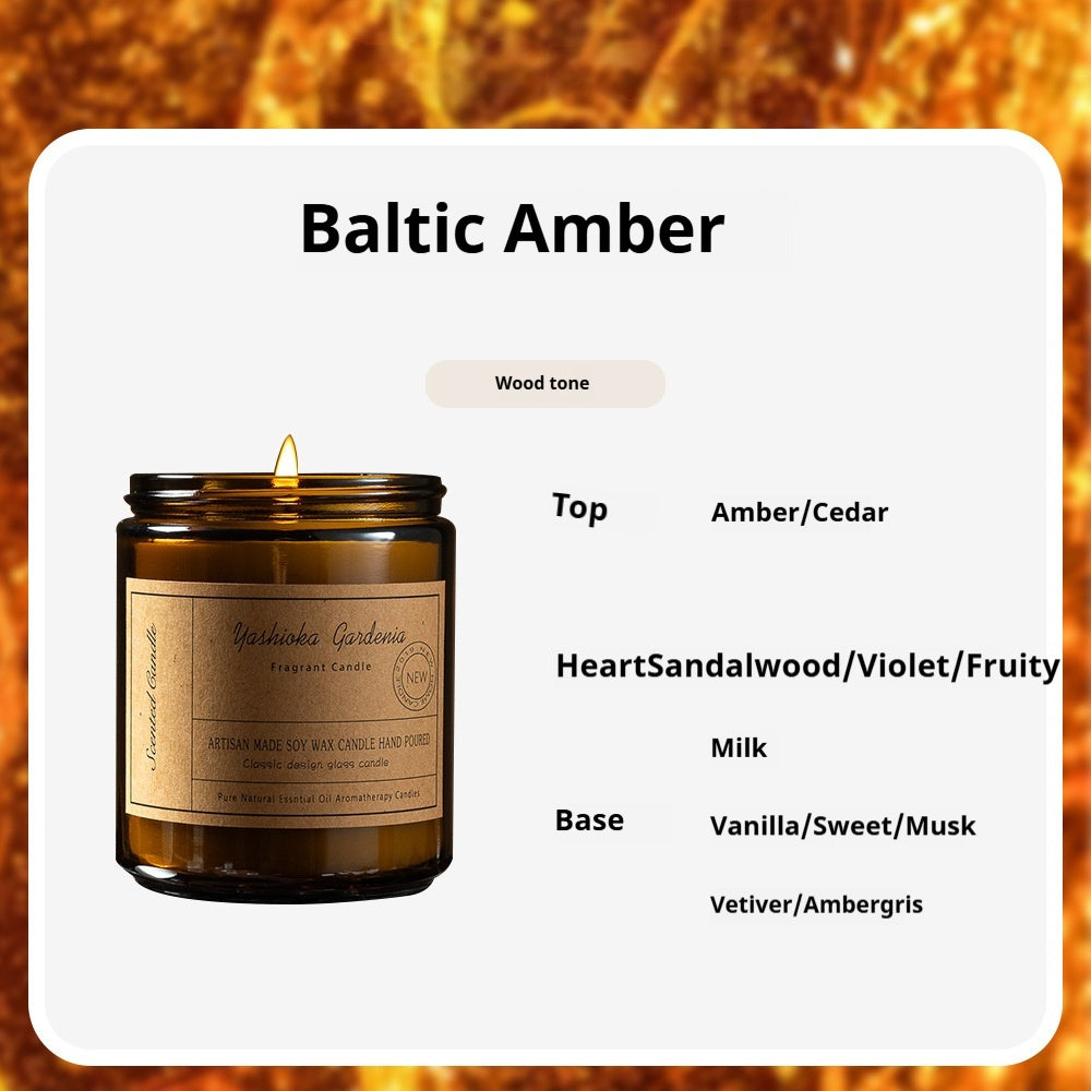 Natural soy wax candle